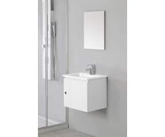 Feridras Spiegel und Waschbecken weiß