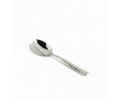 Fortessa Lucca facettiert 18/10 Edelstahl Besteck Set Espressolöffel silber