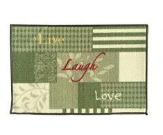 Gourmet Club Anti-Rutsch Bedruckt Küche Teppich 18 von 71 cm Modern Live Laugh Love