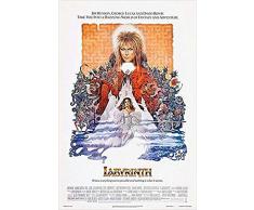 Buyartforless Filmposter, Motiv Labyrinth Starring David Bowie 1986, 36 x 24 cm