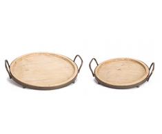 Melrose International 70442 Tablett, rund, 2 Stück