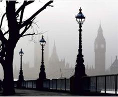 Fototapete FTNxxl0307 Vlies Fototapete, Non Woven, London, 330 x 255 cm, 3-teilig