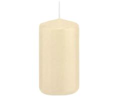 Wiedemann 218309.073 Stumpenkerzen in Cellophan, Wachs, Braun, 10 x 5 cm, 24-Einheiten