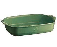 Emile Henry 439654 Ultime Auflaufform, rechteckig, 41,9 x 26,9 cm, Salbei