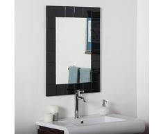 Decor Wonderland Montreal, moderner Badezimmerspiegel, Schwarz