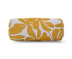 Majestic Home Goods Nackenrolle, rund, Schokoladenbraun Modern gelb