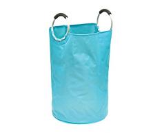 Moda zu Hause INC 304371 Fuxion Wäschesammler, 15.75-inch X 60 cm, blau