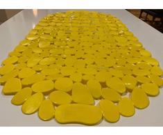 TIKE SMART Badewannenmatte Kieselstein, rutschfest Medium Opak Gelb