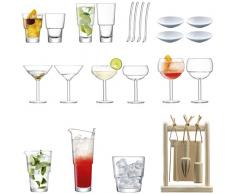 LSA International Mixologist Cocktail, glas, durchsichtig, Connoisseur Set, 26 Pcs