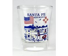 Santa Fe New Mexico) Great American Cities Collection Shot Glas