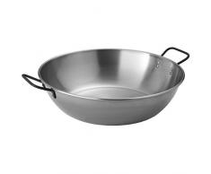 MUURIKKA Wok Pfanne 50cm, Outdoor Wok für offenes Feuer und alle Outdoor-Kochgelegenheiten