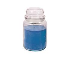 Galileo Casa 2195943 Glam Stumpenkerze Grande Ocean Breeze 450g, Blau, Maße: Ø 10 x H 17 cm