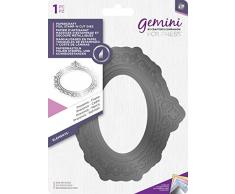 Gemini GEM-FSC-ELE-PROFR Folien-Stempel ‚N‘ Cut Gesenkelemente Provence Rahmen, Black, 4.2 x 4.9