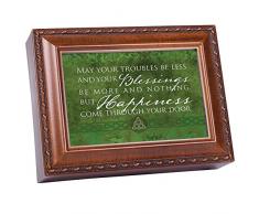 Cottage Garden Troubles Less Blessings More Holzmaserungs-Seil Spieluhr, spielt irisches Wiegenlied