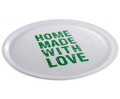 Tescoma Pizzateller, Porzellan, Grün, 33,2 x 33,2 x 3 cm