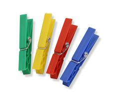 Honey-Can-Do DRY-01390 Wäscheklammern, Kunststoff, 24 Stück, Sortiert