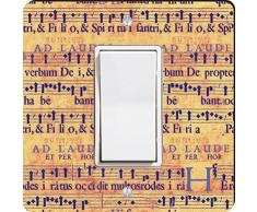 Rikki Knight Grunge Music Notes Single Wippe Licht Teller