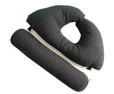 ZZ Lighting 2-in-1 Nackenkissen und U-förmiges Kissen 45cm(17.7in) L*25cm(19.8in) W Navy