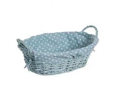 Dcasa Korb aus Rattan mit Sternen, für Schränke, Aufbewahrung unter Regal, Haushaltsartikel, Unisex, Erwachsene, Blau (blau), Einheitsgröße