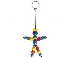 Rayher 75536000 Bastelset: SchlüsselanhÃ¤nger, 20tlg., 18cm, Holzpüppch