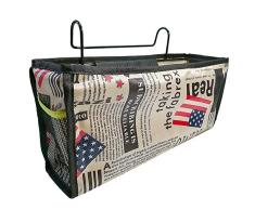 YOUMI Nachttisch, Hängeaufbewahrung, Regalkörbe, Bett-Organizer, Körbchen mit Metallhaken, Netztaschenregale, Korbhalter für Zuhause und Büro usa-Flagge