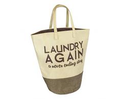 Home Ease Wäschesack, groß, 61 x 61 cm, 2 Stück braun