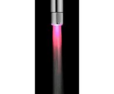 COTW Bhut Jolokia Wasser Glow LED ABS Wasserhahn Wasserhahn Single Farbe Rot Grün Blau Wahl Wasser Energiesparend LED Wasserhahn Wasserhahn – Rot