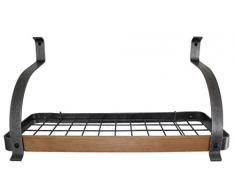 Enclume Decor Bücherregal Wandregal mit Erle, gehämmerter Stahl