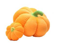 Etrony Kürbis-Überwurfkissen Sofakissen Plüsch Stofftier Puppen 18x12cm Orange