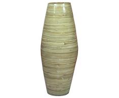 Uniquewise Bodenvase aus Bambus, 70 cm hoch, naturfarben