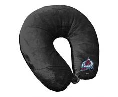NHL Nackenkissen mit Applikation, offizielles Lizenzprodukt, Mehrfarbig, 30,5 x 33 x 10,2 cm, Applique Neck Pillow, schwarz, Einheitsgröße
