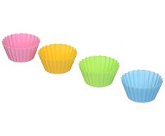M.V. Trading Silicone Food Cup or Sushi Mold for a Lunch Box, Set of 4