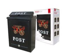 De Vielle Carriage Diecast Post Box Briefkasten, Schwarz