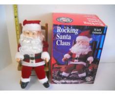 Northpole Productions Animierter Rocken, Santa Claus Robotic Santa Schaukelstuhl