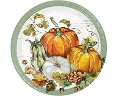 Creative Converting 345717 Bountiful Cornucopia Dessertteller, 17,8 cm, mehrfarbig
