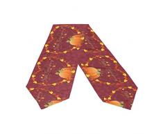 Doppelseitig Thanksgiving Day Polyester Tischläufer & Bettläufer 33 cm W x 177,8 cm L/33 cm W x 228,6 cm L Party Hotel Esstisch Top Dekoration, Polyester, Multi6, 13 x 70