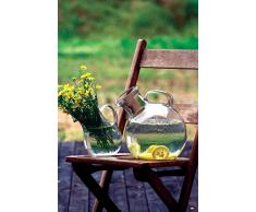 Kalalou Krug aus Glas, klein, gekippt, Einheitsgröße, Grün