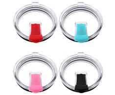 IHUIXINHE 30 Unzen Tumbler Ersatzdeckel, Spill Proof und Splash Resistant Deckel für Rambler, Ozark Trail, Rtic, BPA Free & Straw Friendly