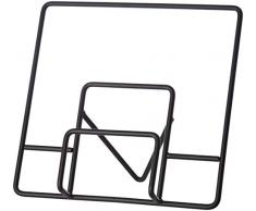 Ein domo pv-chr-3182 Point-Virgule Draht Kochbuch Ständer 30 x 16 x 29,5 cm, Stahl, schwarz