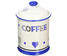 Fairmont & Main cremefarben mit blauen Herzen-Steingut Küche Kaffee Vorratsdose
