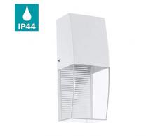 EGLO LED Außen-Wandlampe Servoi, 1 flammige Außenleuchte, Wandleuchte aus Stahl und Kunststoff, Farbe: Weiß, IP44