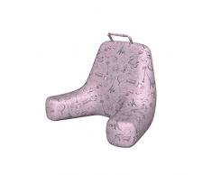 Lunarable Lesekissen X-Large weiß/pink