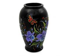 NOVICA 567.154,1 cm lila Cattleya lackiertem Holz Deko Vase
