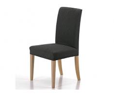 Zebra Textil Elastische Stuhl-Husse mit Rückenlehne - Beta, Farbe Grau, Größe Standard, (mehrere Farben verfügbar)