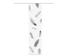 Home Fashion Schiebevorhang Dekostoff Digitaldruck FEDO, Polyester, Grau, 245 x 60 cm