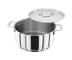 Stellar 24c m Schmortopf, 3.7L, Edelstahl, Silber, 24 cm