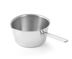 Home konische Topf mit Auslauf 1 Griff, Edelstahl, 28 x 14,0 x 8 cm