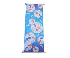 Sepia Goldfish Japanese Print Reinigungstuch Noren Vorhang Tapisserie