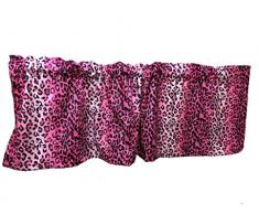 luvfabrics Velboa Vorhang mit Leopardenmuster für Küche, Fensterbehandlung, Plüsch, weich, Kinderzimmer, Küche Dekor Kariert (Vichy-Muster) 20 inch Tall Rose