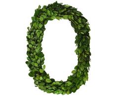 Modern Home Monogramm-Kranz aus echtem Buchsbaum, 30,5 cm